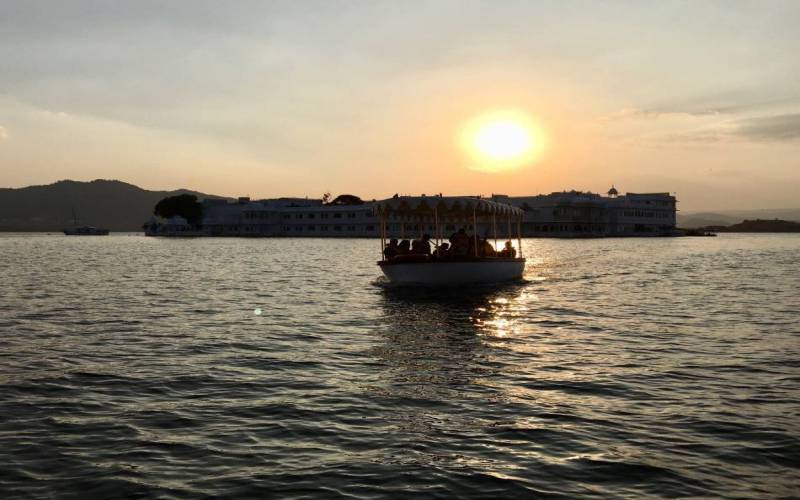Lake Pichola in Udaipur of Rajasthan