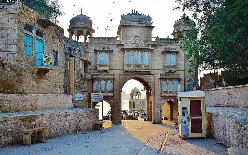 Gadisar Lake in Jaisalmer, Rajasthan, India