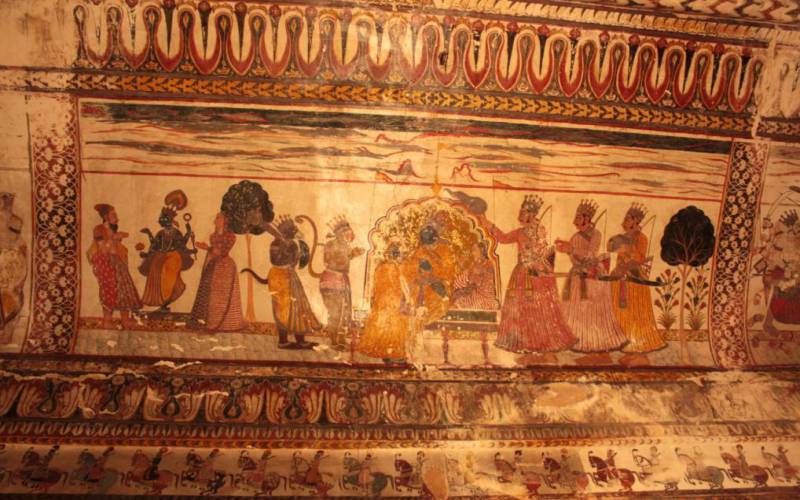 Jahangir Mahal in Orchha Fort Complex