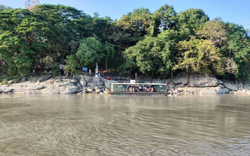Umananda Temple in Guwahati of Peacock island